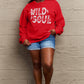 Simply Love Full Size WILD SOUL Graphic Sweatshirt