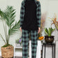 Celeste Plaid Long Sleeve T-Shirt with Pockets