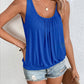 Full Size Ruched Scoop Neck Tank