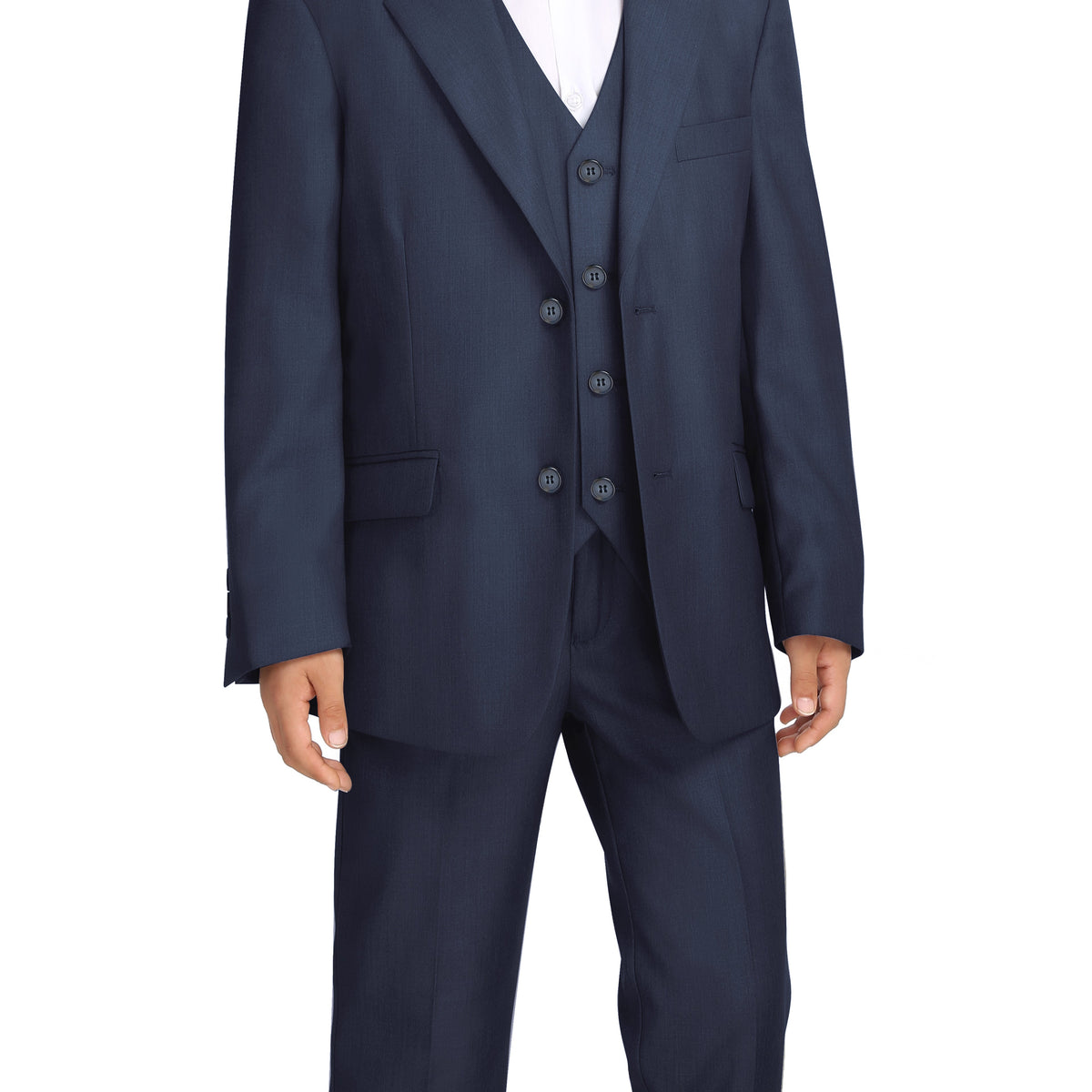 Boy's Navy Formal Three-piece Suit