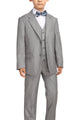 Boy's Dark Gray Formal Three-piece Suit