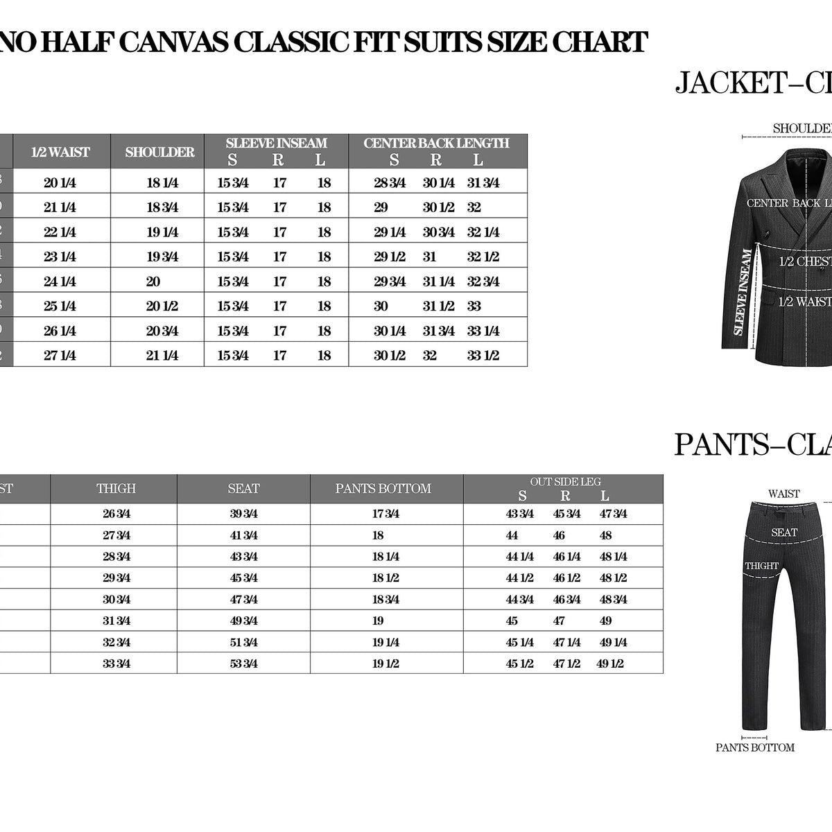 RHC100-4 Men's Gray Half-Canvas Suit