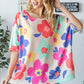 HOPELY Floral Waffle Oversize T-Shirt