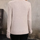 Lace Detail V-Neck Long Sleeve T-Shirt