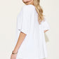 Basic Bae Full Size V-Neck Drop Shoulder T-Shirt and Shorts Set