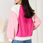 Color Block Dropped Shoulder Sweatshirt