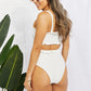 Frill Trim Lace-Up Bikini Set