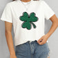 Lucky Clover Round Neck T-Shirt