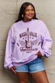 Simply Love Simply Love Full Size NASHVILLE TENNESSEE MUSIC CITY Graphic Sweatshirt Mauve