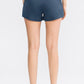 Wide Waistband Sports Shorts with Pockets