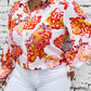 Plus Size Printed Long Sleeve Shirt