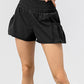 Elastic Waist Pocketed Active Shorts