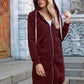 Ivy Lane Zip-Up Longline Hoodie with Pockets