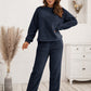 Teddy Long Sleeve Top and Pants Lounge Set