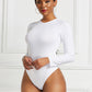 Round Neck Long Sleeve Bodysuit