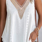 Lace Detail Eyelet V-Neck Tank