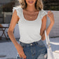 Ivy Lane Scoop Neck Lace Cap Sleeve Tank