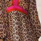 Leopard V-Neck Long Sleeve Maxi Dress