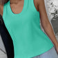 Solid Scoop Neck Tank