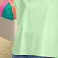 Color Block Round Neck Half Sleeve T-Shirt