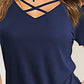 Crisscross Short Sleeve T-Shirt