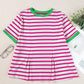 Striped Round Neck Short Sleeve T-Shirt