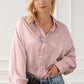 Ruffled Button Up Long Sleeve Shirt