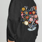 Simply Love Full Size Flower Graphic Sweatshirt