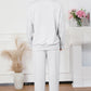 Half Zip Sweatshirt and Drawstring Sweatpants Set