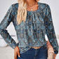 Full Size Square Neck Long Sleeve Blouse