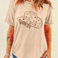 Hat Graphic Round Neck Short Sleeve T-Shirt