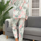 Tie-Dye Round Neck Top and Drawstring Pants Lounge Set