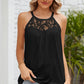 Lace Detail Round Neck Sleeveless Top