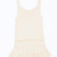 Full Size Ruffled Openwork Wide Strap Tank