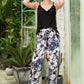 Lace Trim Cami and Floral Pants Lounge Set