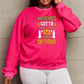 Simply Love Full Size Graphic Drop Shoulder Sweatshirt