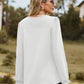 Round Neck Puff Sleeve Blouse