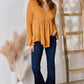 Hailey & Co Full Size V-Neck Flounce Sleeve Blouse