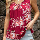 Floral Scoop Neck Tank Top