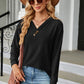 V-Neck Long Sleeve T-Shirt