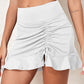 Ruched Elastic Waist Swim Skirt