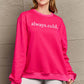 Simply Love Full Size ALWAYS.COLD. Graphic Sweatshirt