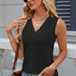 Eyelet V-Neck Wide Strap Tank