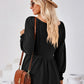 V-Neck Lantern Sleeve Blouse