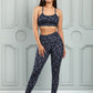 Leopard Cutout Sports Bra and Leggings Set