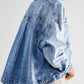 Pocketed Button Up Denim Jacket