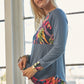 Celeste Full Size Tropical Print Long Sleeve T-Shirt