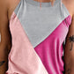 Color Block Grecian Neck Tank