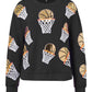 Basketball Round Neck Long Sleeve Sweatshirt