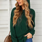 Drop Shoulder Hoodie with Slit